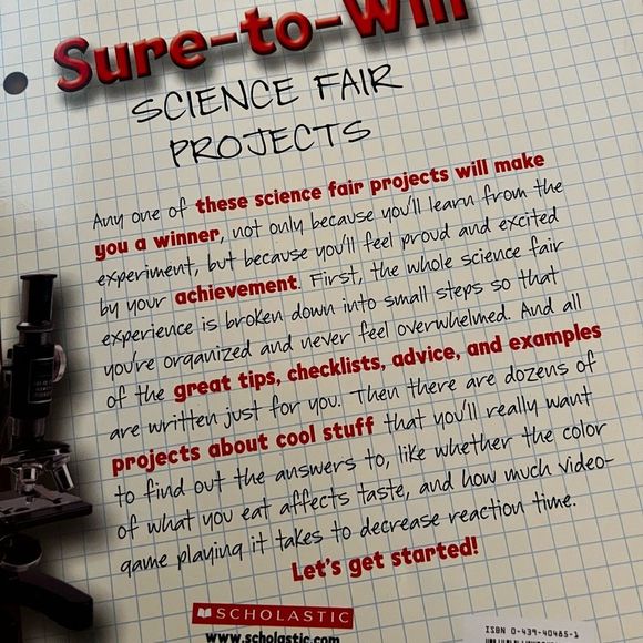 Sure-to-Win Science‎ Fair Projects Scholastic Checklists Examples 128 Pgs GREAT - Picture 6 of 7